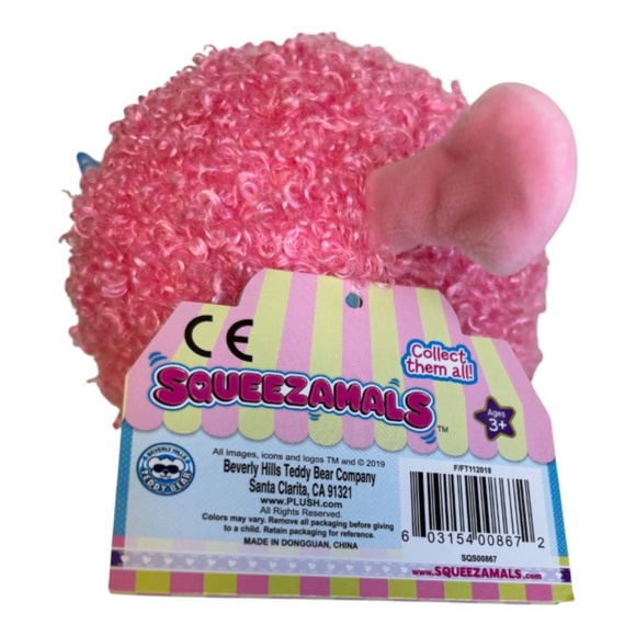 Squeezamals Ursula Unicorn Series 3 Small Plush Toy 3.5” 2019 - Picture 10 of 11